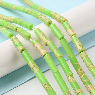 Синтетические окрашенные нити императорской яшмы G-D077-B01-05-1