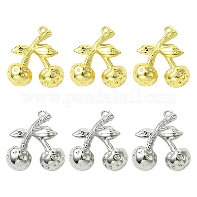 6шт 2 цвета латунные подвески KK-CJ0003-12-1