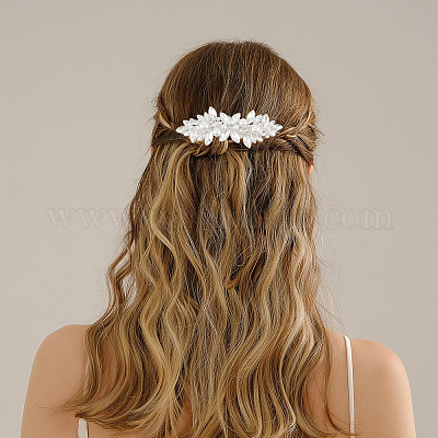 2 шт. заколки для волос из сплава со стеклянными стразами OHAR-BBC0001-01-1