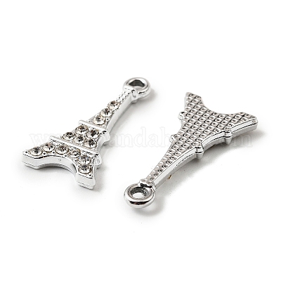 Подвески со стразами из сплава с ультрафиолетовым покрытием FIND-A054-07P-1