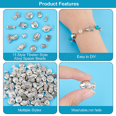 Shop PandaHall 90pcs Spacer Beads for Jewelry Making - PandaHall Selected