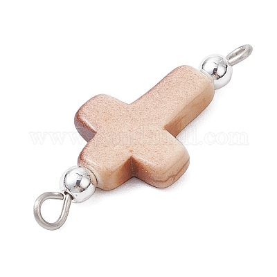 Подвески-соединители из синтетической бирюзы PALLOY-JF04311-01-1