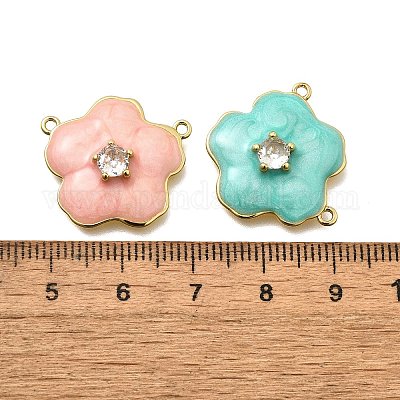 Латунные микропаве прозрачные подвески с фианитом KK-S508-52G-01-1