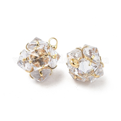 Прозрачные стеклянные прелести KK-M233-31G-1