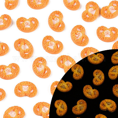 Кабошоны из светящейся смолы печенья CRES-T026-02D-1