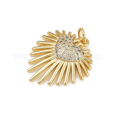 Латунные микро проложить кубического циркония подвески KK-S528-12G-1