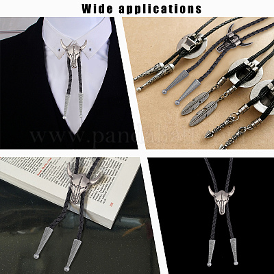 Create Your Own Bolo Tie Kit Black and Silver
