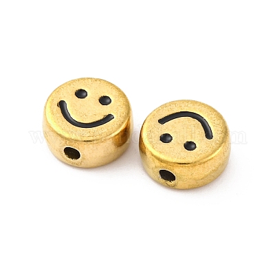 Эмалированные бусины из нержавеющей стали 304 STAS-B085-08G-04-1