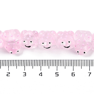 Нити прозрачных бусин из стеклянной эмали GLAA-B021-05I-1