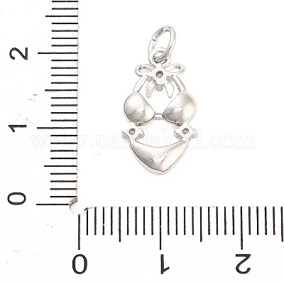 Латунные микро проложить кубического циркония подвески KK-H527-06A-P-1