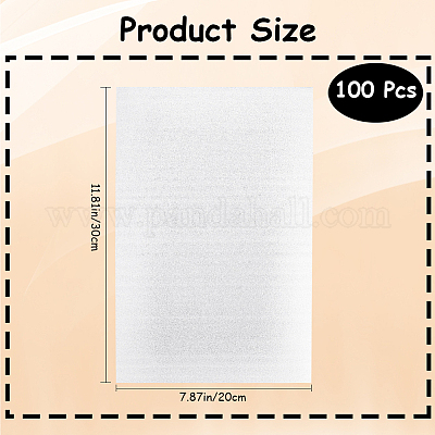 100шт прямоугольные пенопластовые пакеты PE-WH0007-02I-1