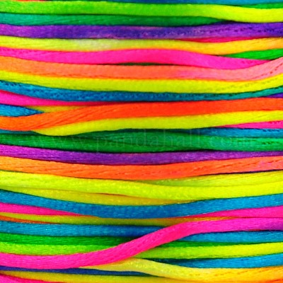 Cordons en nylon satiné à queue de rat&nbsp;NWIR-A004-7B-1
