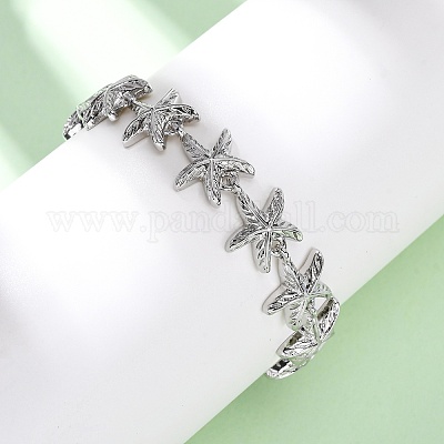 Латунь ссылка браслеты для женщин BJEW-H209-01P-1