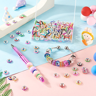 200 шт. латунные европейские бусины KK-TA0001-92-1