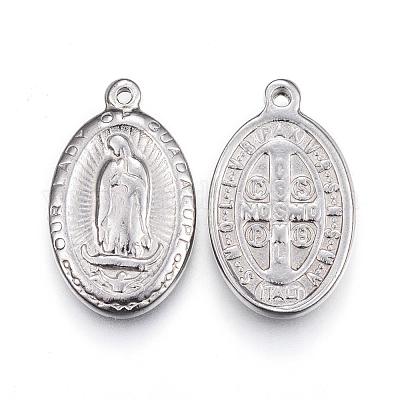 Подвески из не тускнеющей нержавеющей стали 304 «Леди Гваделупская» STAS-H363-03-1