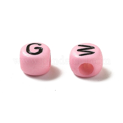 Непрозрачные акриловые бусины OACR-R005-02B-1