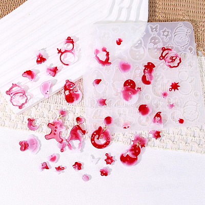 Рождественские темы силиконовые Молды для подвесок своими руками SIMO-L002-02B-1