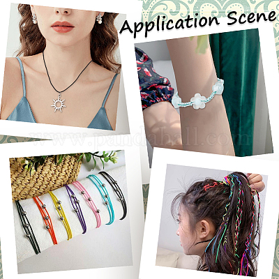 1 группа 10 цвета круглый полиэстеровый эластичный шнур EC-SC0001-01-1