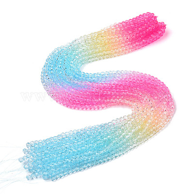 Прозрачные стеклянные бусины GLAA-E036-07S-1