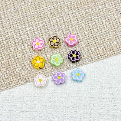 Бусины из сплава эмали для выпечки FIND-G092-02B-1