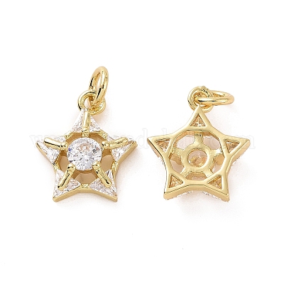 Стойки обшивки латунь микро проложить кубическую прелесть диоксида циркония KK-C008-34G-1