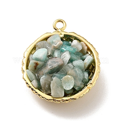 Подвески из натурального амазонита KK-C242-05G-03-1