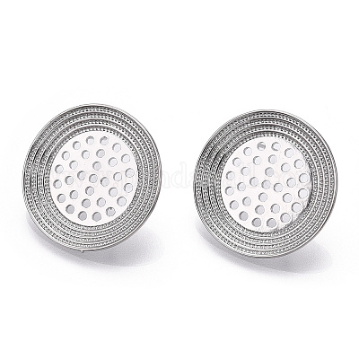 Латунные серьги-гвоздики и кольца KK-C031-26P-1