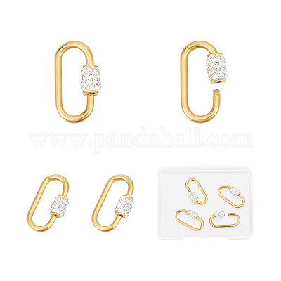 4 шт. подвески-замки с винтовым карабином из нержавеющей стали 304 STAS-UN0060-73-1