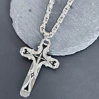 Ожерелья и браслеты с подвесками в готическом стиле из нержавеющей стали 304 FS-WG287BB-03-1