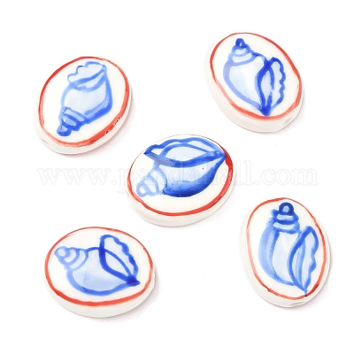 Фарфоровые бусины ручной работы PORC-G014-01A-1