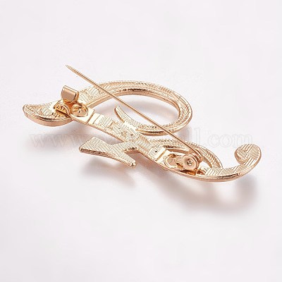 Сплавочные брошки&nbsp;LS-JEWB-WH0005-01F-G-1