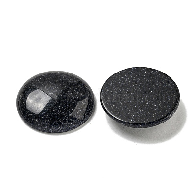 Синтетические голубые голдстоуновские кабошоны G-C115-02B-02-1