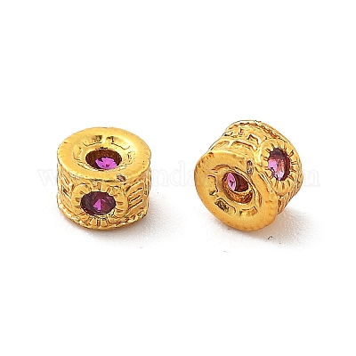 Латунные микро проложить кубического циркония бусы KK-R216-11G-02-1