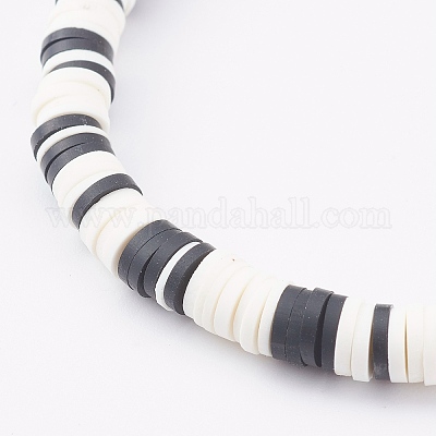 Эластичные браслеты хейши из полимерной глины BJEW-JB06026-03-1