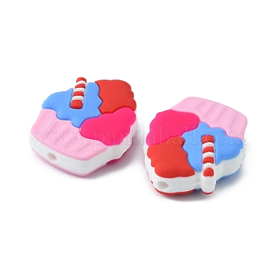 Силиконовые бусины&nbsp;SIL-WH0010-13C-1