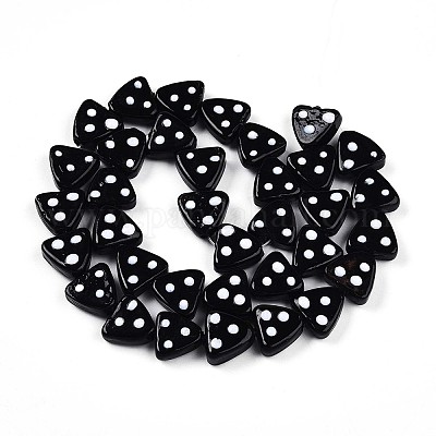 Бусы лэмпворк ручной работы LAMP-N028-01F-1