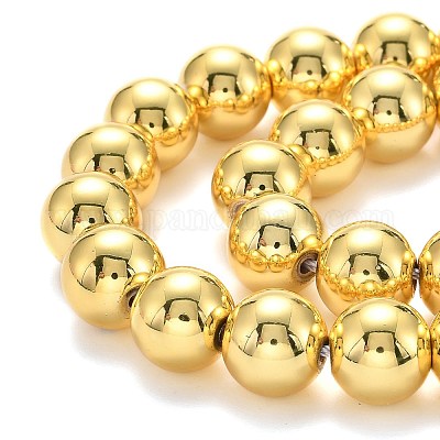 Гальванизировать немагнитных синтетический гематит бисер пряди G-L485-01G-M-1