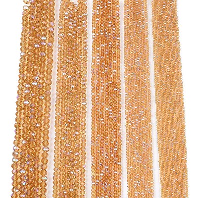 Стеклянные бусины с гальваническим покрытием  EGLA-A044-T8mm-L23-1