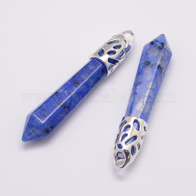 Натуральный ялмальдальмский яшмак с большими остроконечными подвесками G-D860-C32-P-1