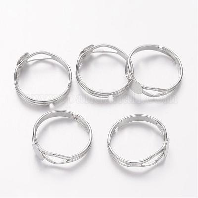 Componentes de anillo de latón&nbsp;KK-C3044-6mm-N-NF-1