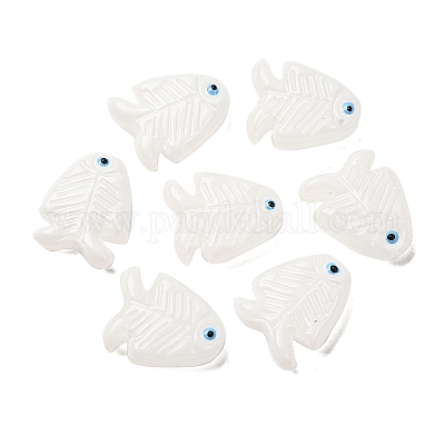 Прозрачные стеклянные эмалевые бусины LAMP-U004-06-08-1