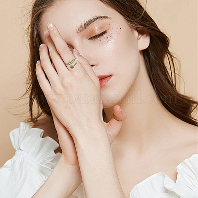 9 шт. 9 стиля ионного покрытия (IP) 304 нержавеющая сталь открытые манжетные кольца компоненты STAS-WR0001-34-1