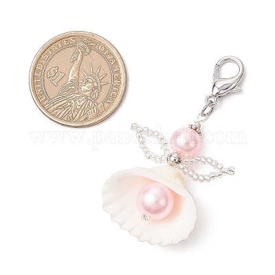 Подвеска в виде ракушки-ангела HJEW-MZ00246-01-1