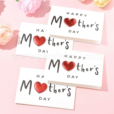 4 шт. поздравительные открытки из крафт-бумаги AJEW-FS0001-30D-1