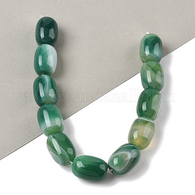 Нити бусин из натурального полосатого агата/полосатого агата (окрашенного и нагретого) G-H324-01A-1