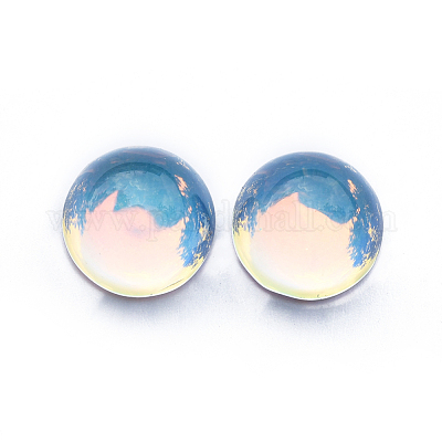Transparente Glas Cabochons&nbsp;GLAA-L021-F-001AB-1