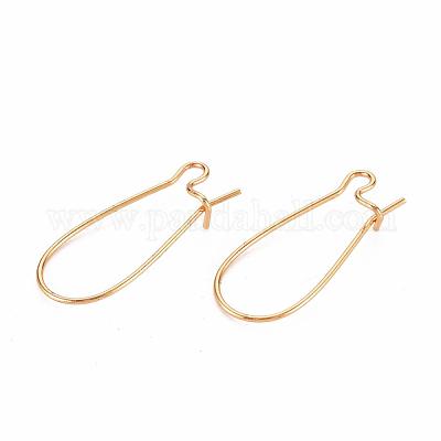 Латунные серьги обруча KK-ZX022-09G-1