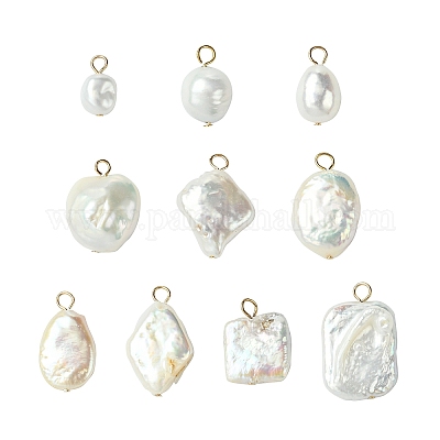 10 шт. подвески из натурального барочного жемчуга Кеши в 10 стилях&nbsp;KK-CJ0003-62-1