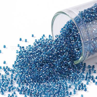  3000 Pcs Dark Blue Seed Beads,12/0 Glass Seed Beads in