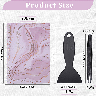 Блокнот для сбора наклеек формата А5 с отрывными листами на спирали AJEW-CP0007-84B-1